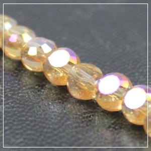 Chinese 4mm Coin Crystals - Honey AB